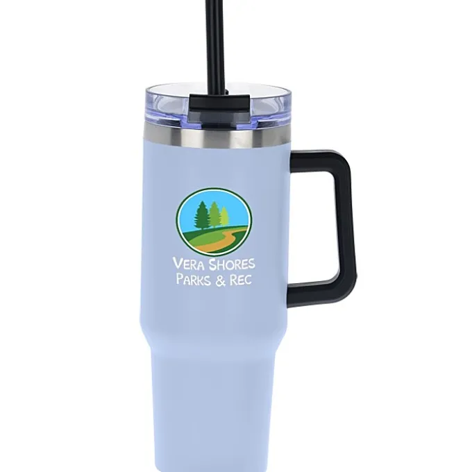 Intrepid Vacuum Mug with Straw - 40 oz - Full Color