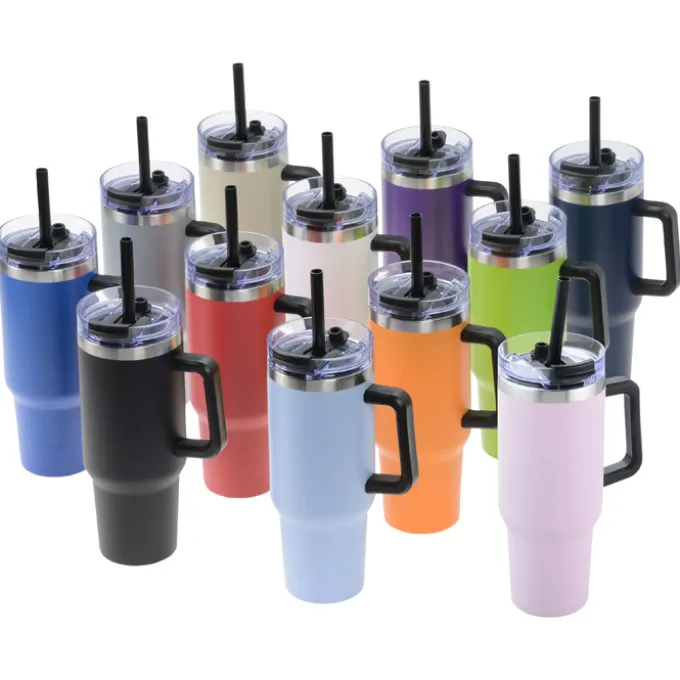 Intrepid Vacuum Mug with Straw - 40 oz - Full Color