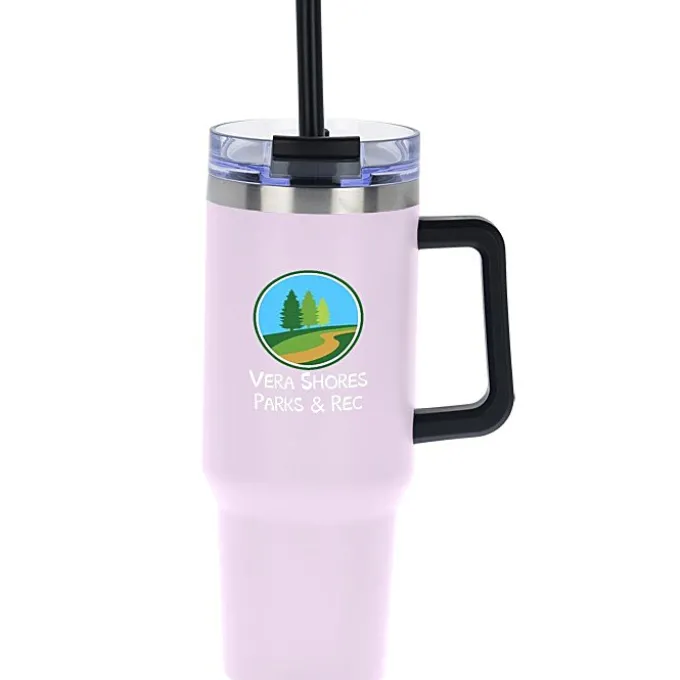 Intrepid Vacuum Mug with Straw - 40 oz - Full Color