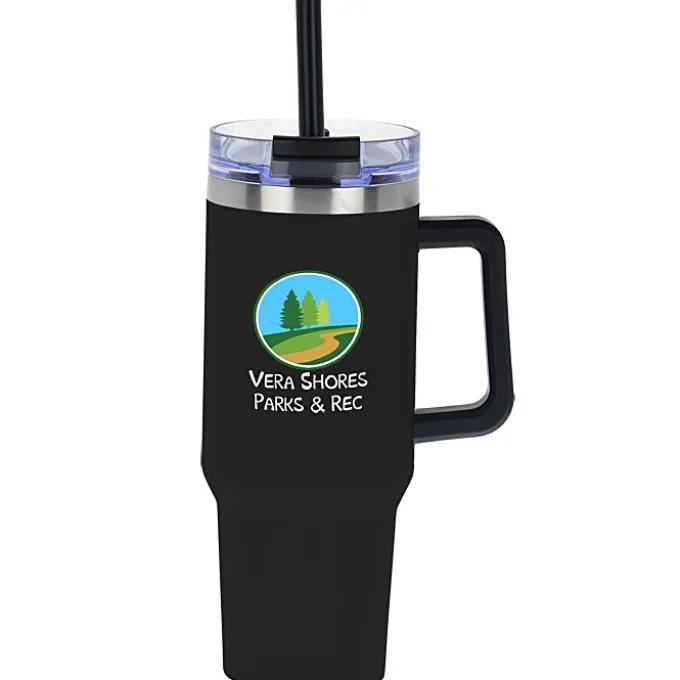 Intrepid Vacuum Mug with Straw - 40 oz - Full Color