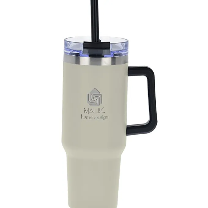 Intrepid Vacuum Mug with Straw - 40 oz - Laser Engraved