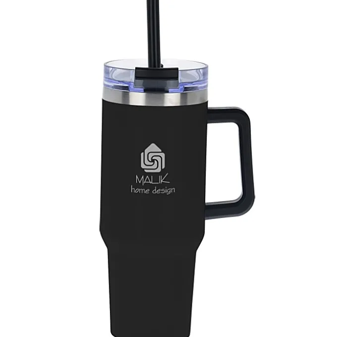 Intrepid Vacuum Mug with Straw - 40 oz - Laser Engraved