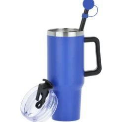 Intrepid Vacuum Mug with Straw & Topper - 40 oz