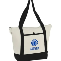 Isle Zippered Organic Cotton Tote