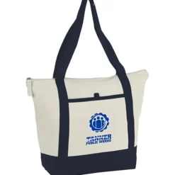 Isle Zippered Organic Cotton Tote