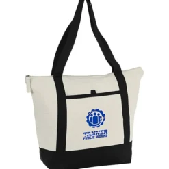 Isle Zippered Organic Cotton Tote
