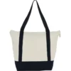 Isle Zippered Organic Cotton Tote - Full Color