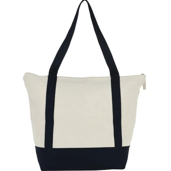 Isle Zippered Organic Cotton Tote - Full Color