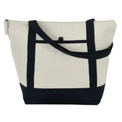 Isle Zippered Organic Cotton Tote - Full Color