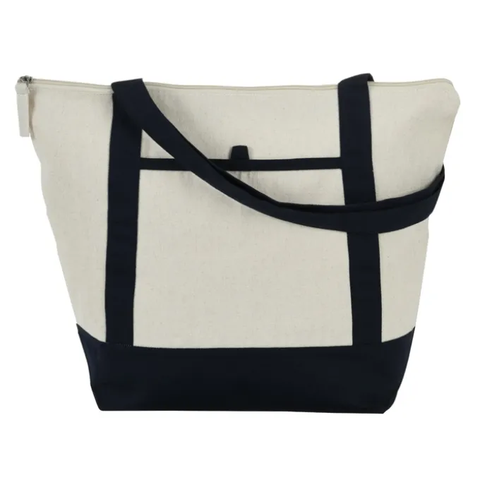 Isle Zippered Organic Cotton Tote - Full Color