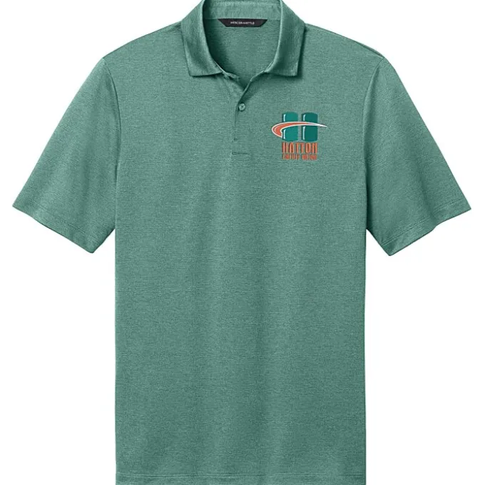 Jacquard Textured Jersey Polo - Men's