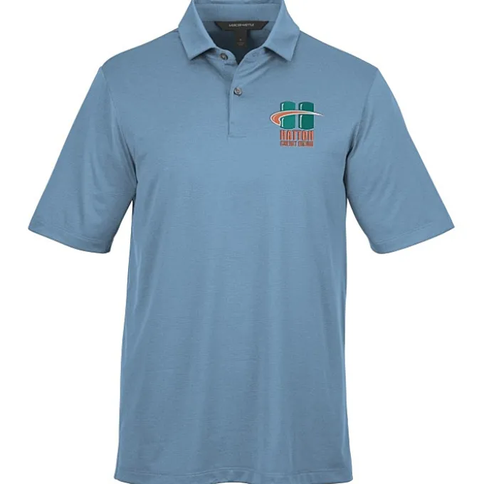 Jacquard Textured Jersey Polo - Men's