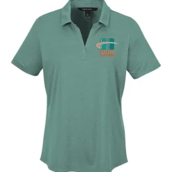 Jacquard Textured Jersey Polo - Ladies'