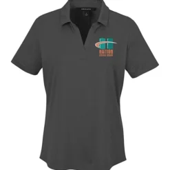 Jacquard Textured Jersey Polo - Ladies'
