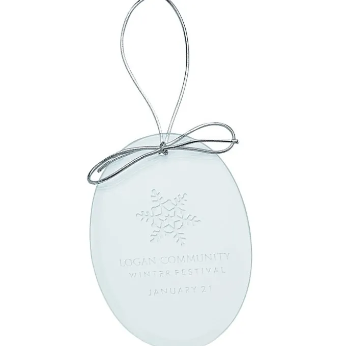 Jade Crystal Ornament - Oval