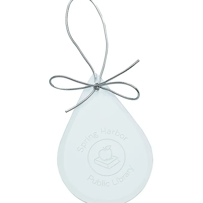 Jade Crystal Ornament - Teardrop