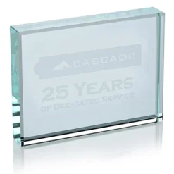 Jade Glass Paperweight - Horizontal