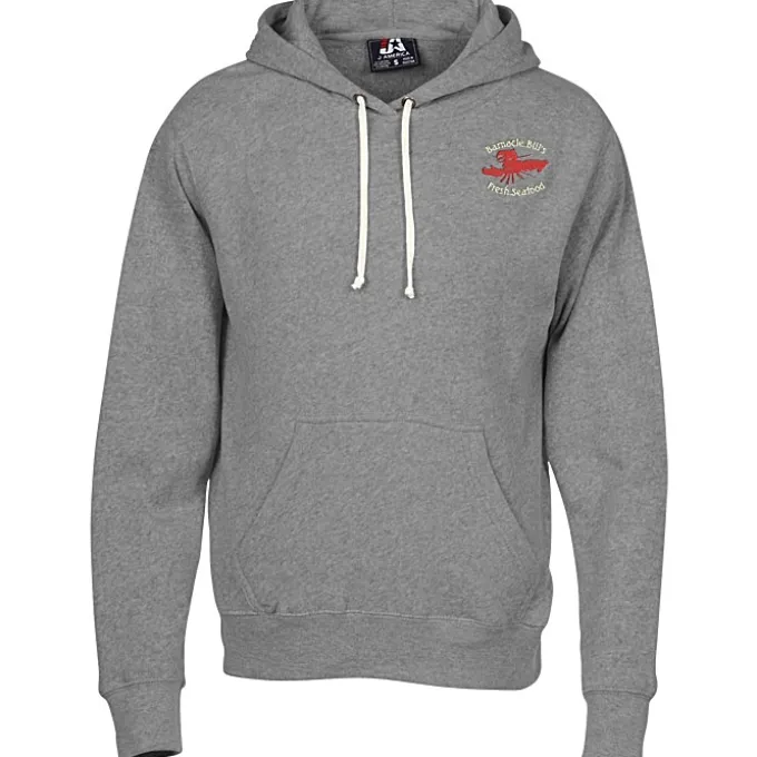 J. America Tri-Blend Hoodie - Embroidered