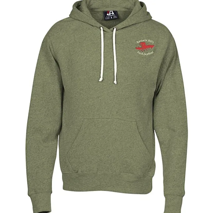 J. America Tri-Blend Hoodie - Embroidered
