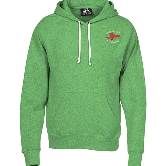 J. America Tri-Blend Hoodie - Embroidered