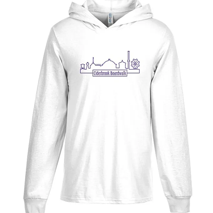 Jerzees Classics Cotton Long Sleeve Hooded T-Shirt - Screen