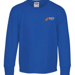 Jerzees Dri-Power 50/50 LS T-Shirt - Youth - Embroidered