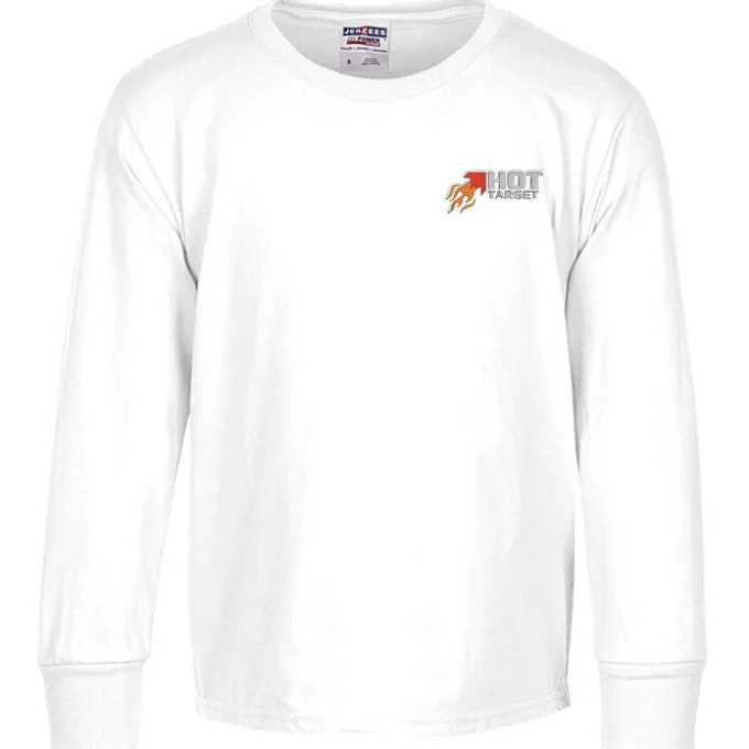 Jerzees Dri-Power 50/50 LS T-Shirt - Youth - Embroidered