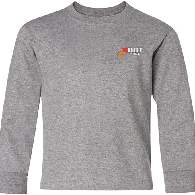 Jerzees Dri-Power 50/50 LS T-Shirt - Youth - Embroidered