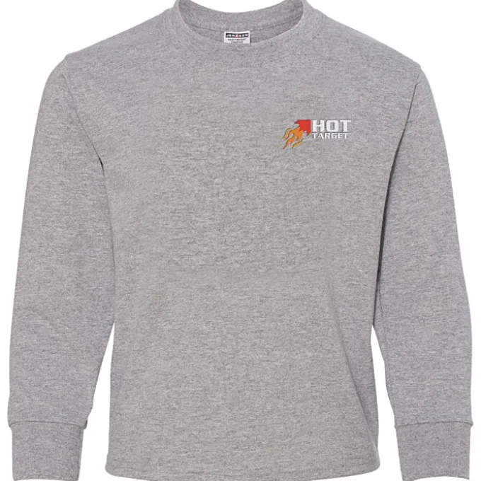 Jerzees Dri-Power 50/50 LS T-Shirt - Youth - Embroidered