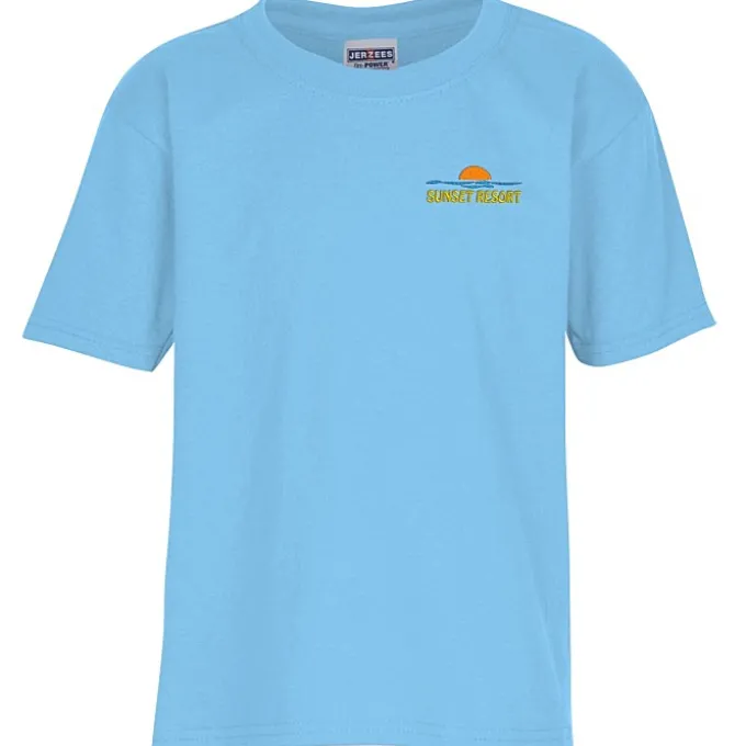 Jerzees Dri-Power 50/50 T-Shirt - Youth - Embroidered
