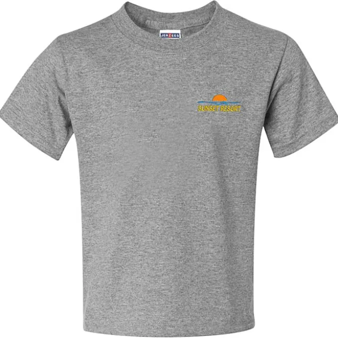 Jerzees Dri-Power 50/50 T-Shirt - Youth - Embroidered