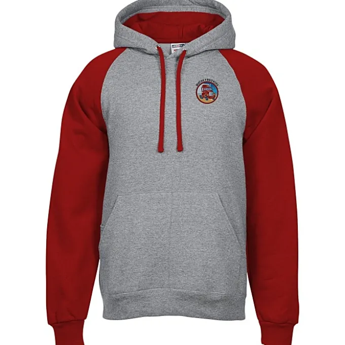 Jerzees NuBlend Colorblock Hoodie - Embroidered