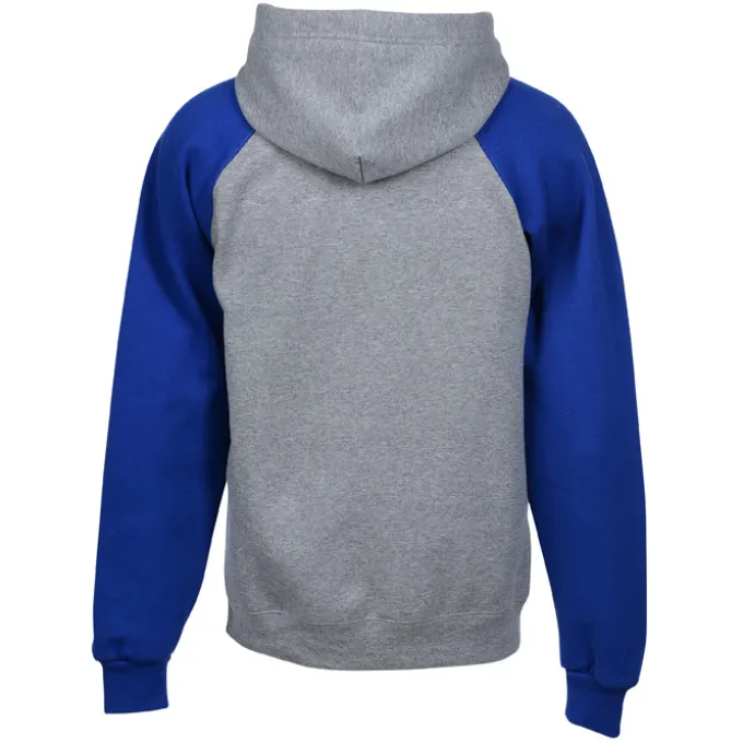 Jerzees NuBlend Colorblock Hoodie - Embroidered