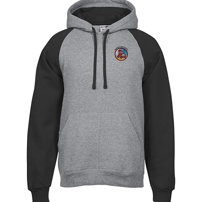 Jerzees NuBlend Colorblock Hoodie - Embroidered