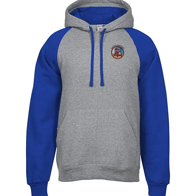 Jerzees NuBlend Colorblock Hoodie - Embroidered