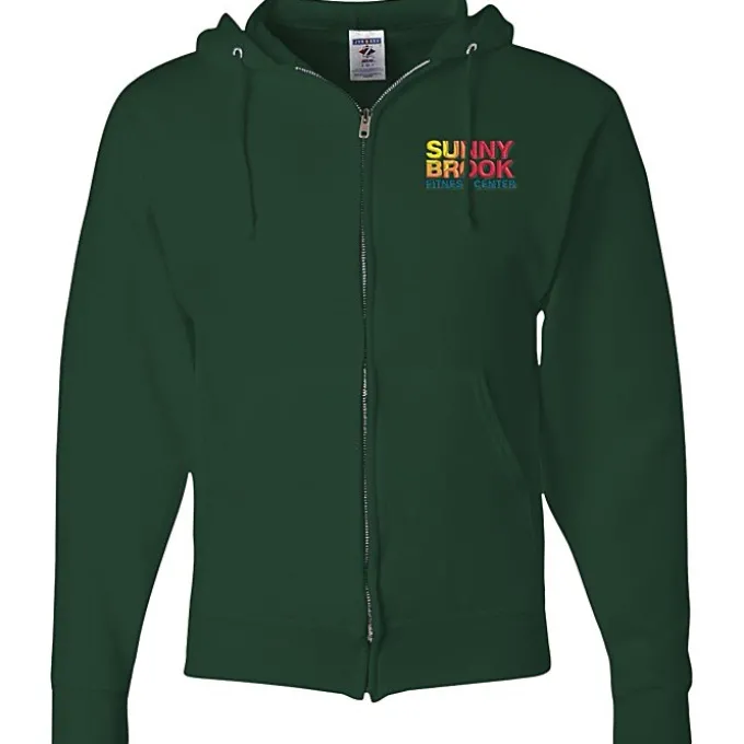 Jerzees NuBlend Full-Zip Hooded Sweatshirt - Embroidered
