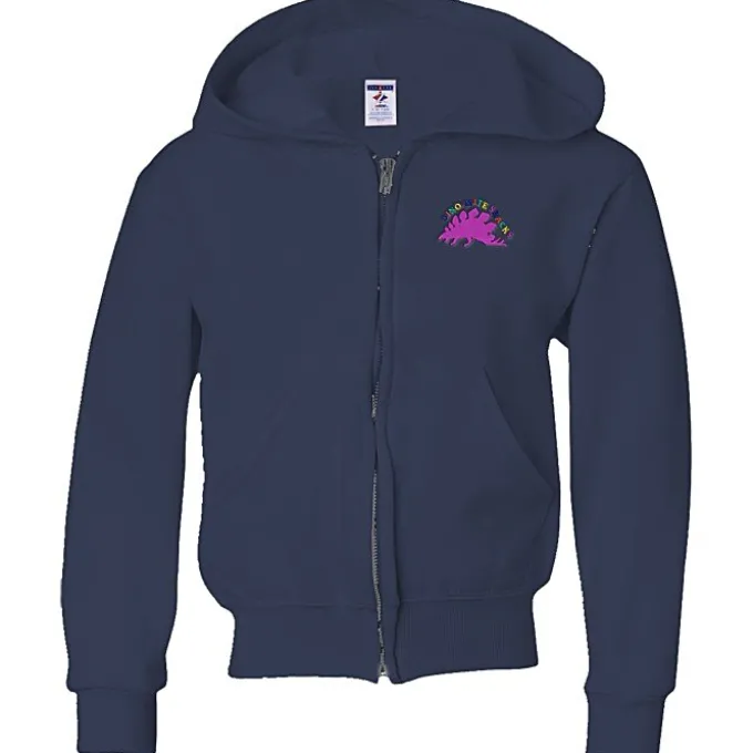 Jerzees NuBlend Full-Zip Hooded Sweatshirt - Youth - Embroidered