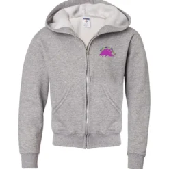 Jerzees NuBlend Full-Zip Hooded Sweatshirt - Youth - Embroidered