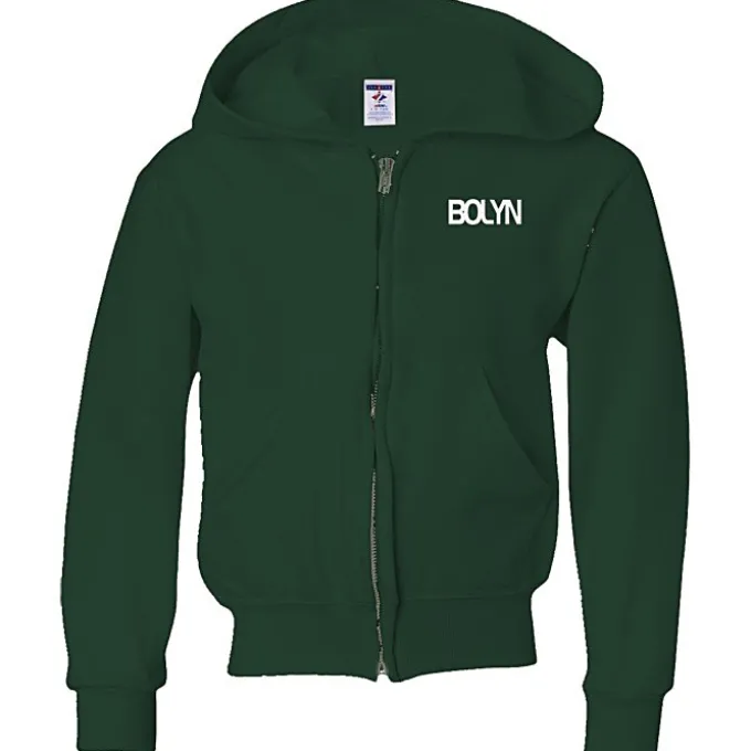 Jerzees NuBlend Full-Zip Hooded Sweatshirt - Youth - Screen