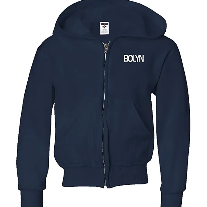 Jerzees NuBlend Full-Zip Hooded Sweatshirt - Youth - Screen