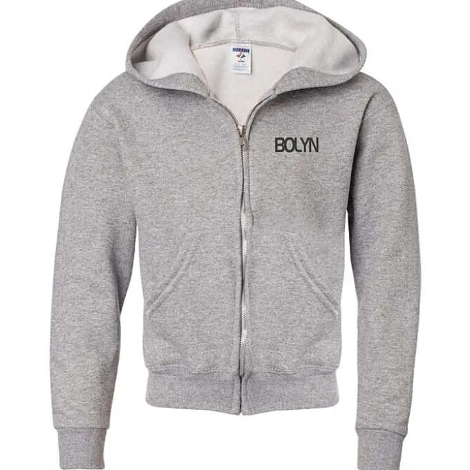Jerzees NuBlend Full-Zip Hooded Sweatshirt - Youth - Screen