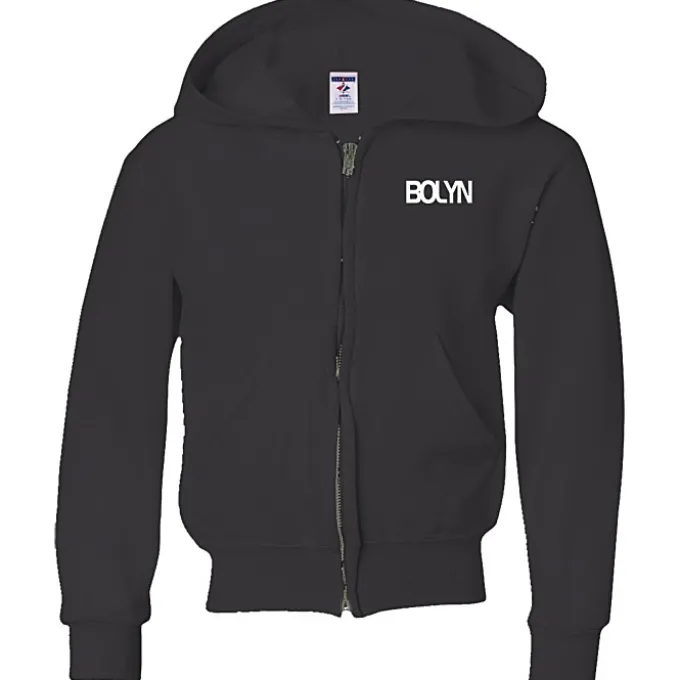 Jerzees NuBlend Full-Zip Hooded Sweatshirt - Youth - Screen