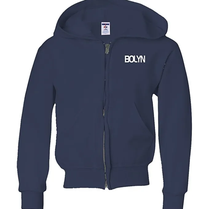 Jerzees NuBlend Full-Zip Hooded Sweatshirt - Youth - Screen