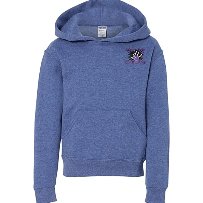 Jerzees Nublend Hooded Sweatshirt - Youth - Embroidered