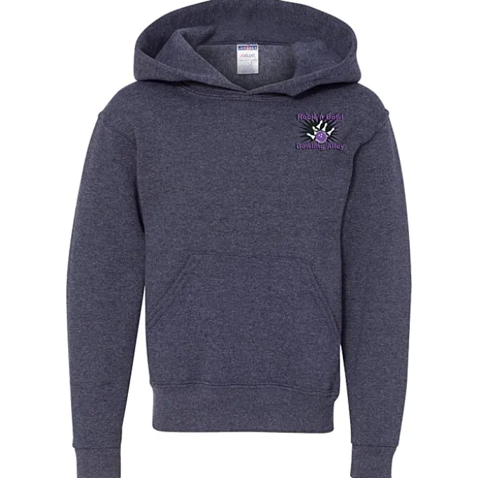 Jerzees Nublend Hooded Sweatshirt - Youth - Embroidered