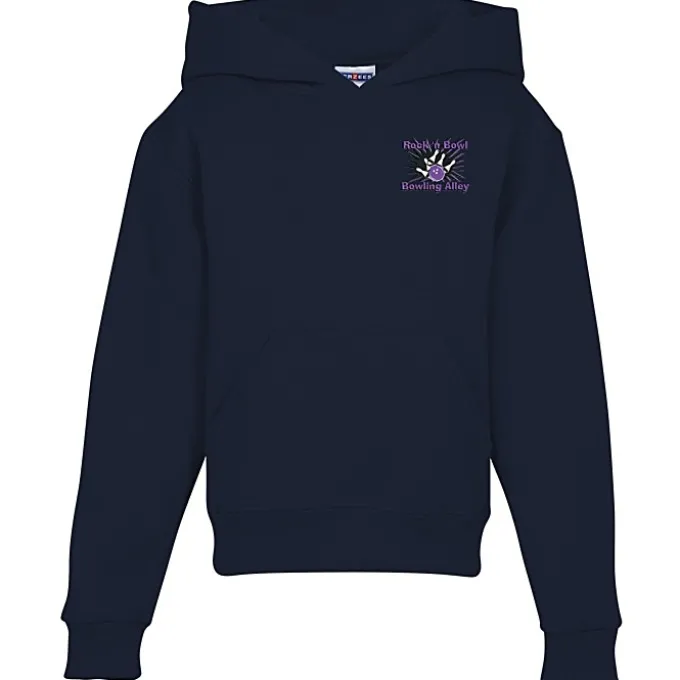 Jerzees Nublend Hooded Sweatshirt - Youth - Embroidered