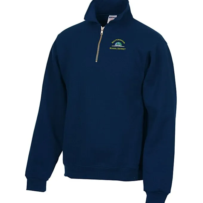 Jerzees Nublend Super Sweats 1/4-Zip Pullover - Embroidered