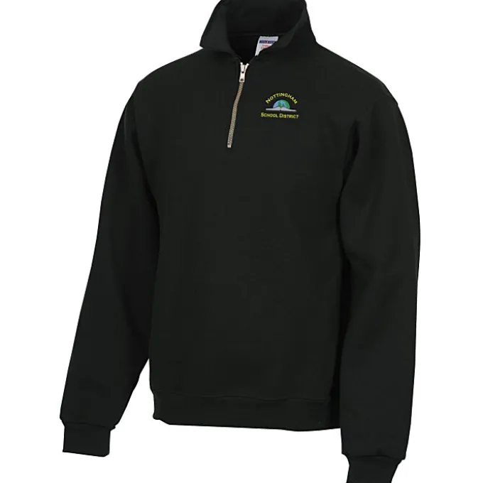 Jerzees Nublend Super Sweats 1/4-Zip Pullover - Embroidered