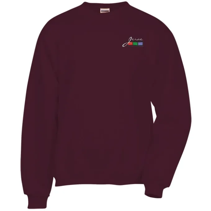Jerzees Nublend Super Sweats Crew - Embroidered