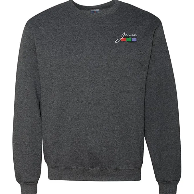 Jerzees Nublend Super Sweats Crew - Embroidered